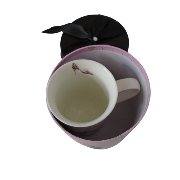 Mug Gift Set Ladies Accessories Pink and Black Mug in Gift Box 3526 - Picture 8 of 9